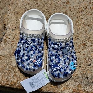 Brand New Beaded and Blinged Crocs